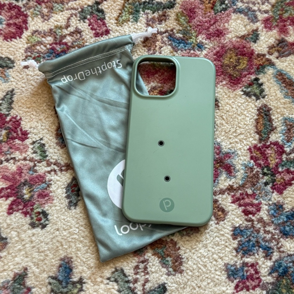 iPhone 13 Pro Max loopy case Righty Sage Green